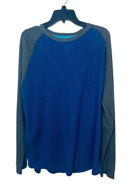 UNDER ARMOUR  All Season Long Sleeve Thermal Shirt Blue Grey XL